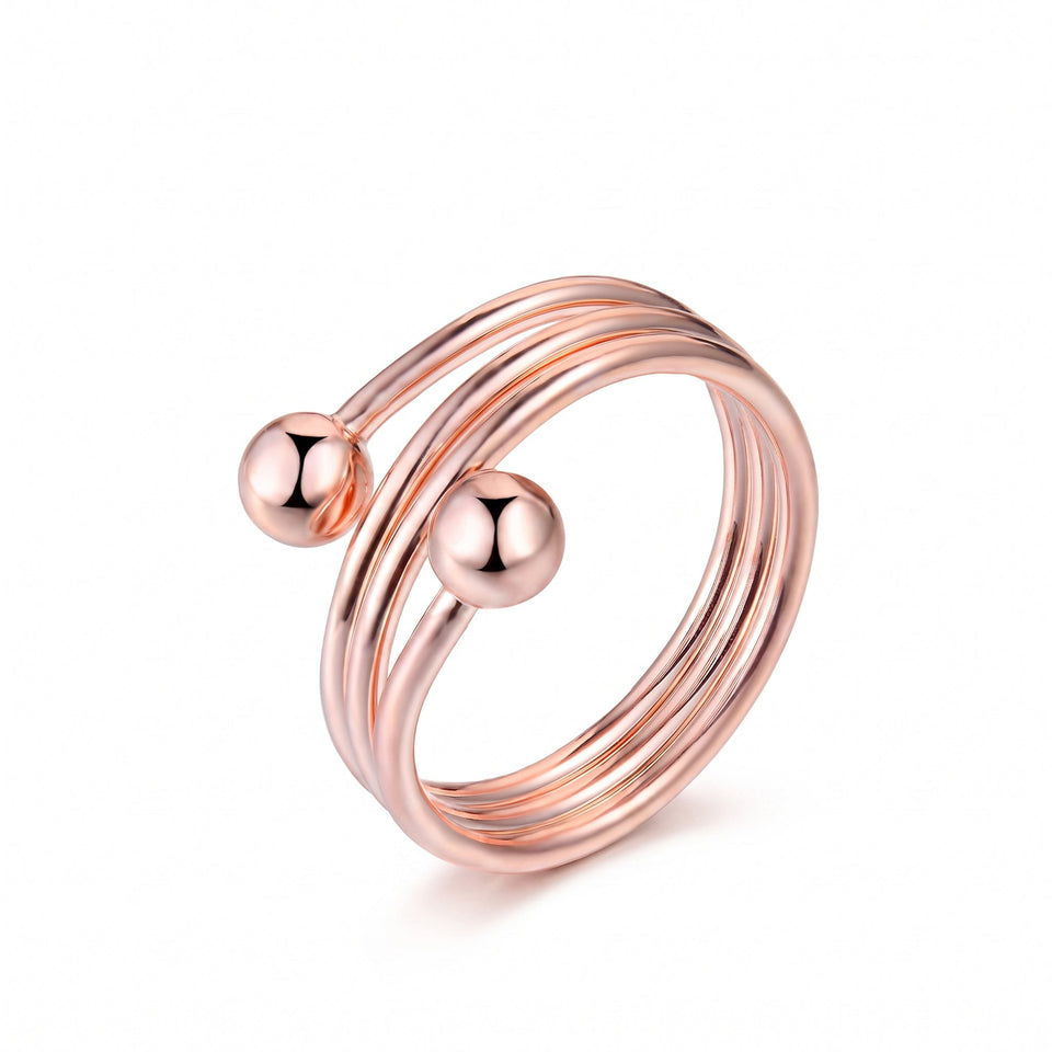 Georgina Wave Ring | Copper-Tone