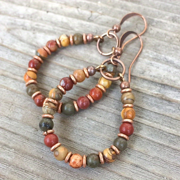 Elaine Earrings | Copper-Tone