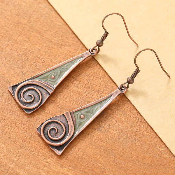 Camilla Swirl Earrings | Copper-Tone — image 3