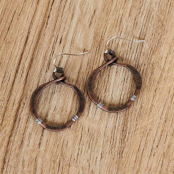 Grace Braided Earrings | Copper-Tone — image 2