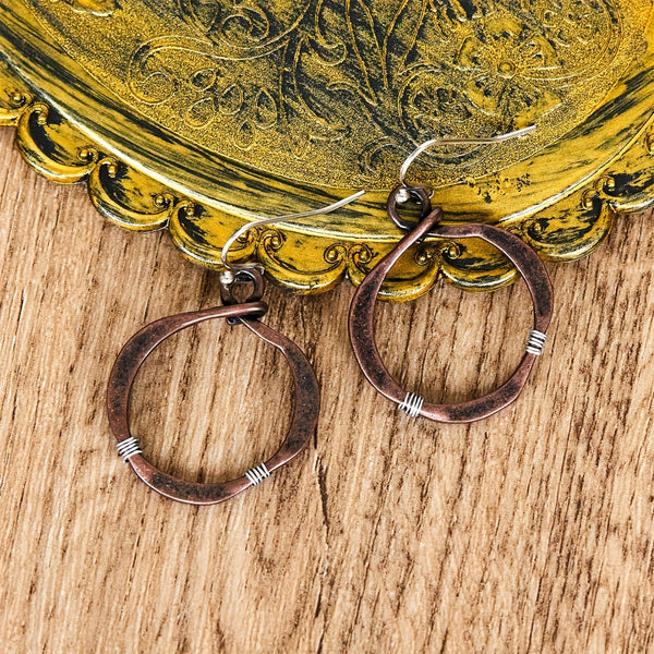 Grace Braided Earrings | Copper-Tone — image 3