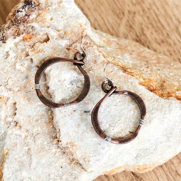 Grace Braided Earrings | Copper-Tone — image 4