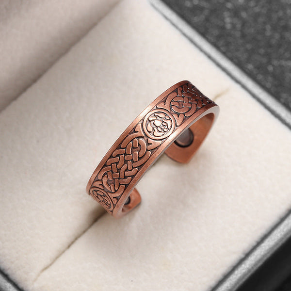 Isabelle Woven Rune Ring | Copper-Tone
