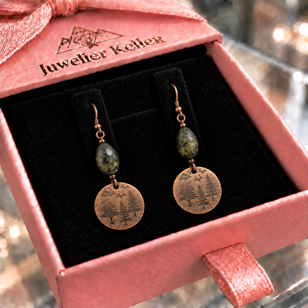 Rosalie Pine Earrings | Copper-Tone — image 3