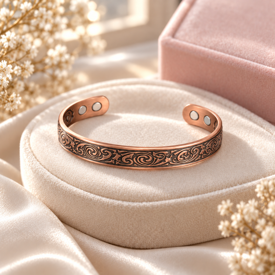 Beatrice Scroll Bracelet | Copper-Tone