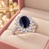 Rebecca Ring (silver-tone) in a close detail view inside the Audrey boutique.