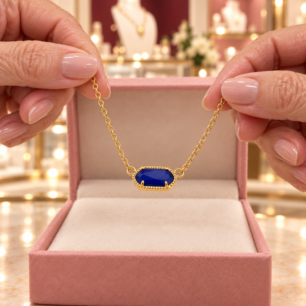 Audrey Roman Jewels boutique — hands