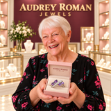Marianne Purple Flow Ring | Silver-Tone presented by the Audrey owner.