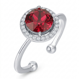 Jocelyn Crimson Ring | Silver-Tone — image 5